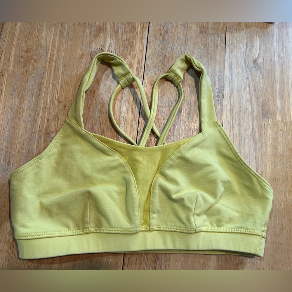 Patagonia Yellow Strappy Sports Bra